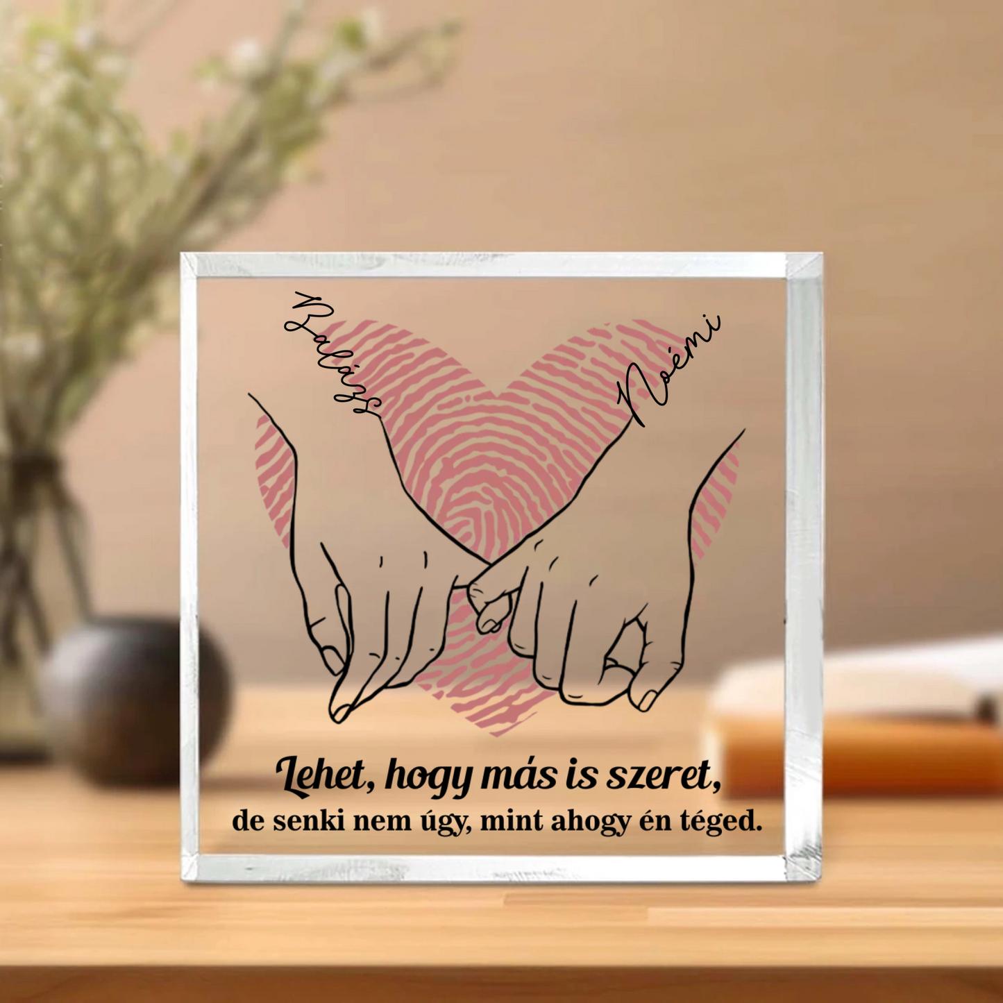 AKRIL CSODÁK ™ - KEZET FOGÓ PÁR SZEMÉLYRE SZABOTT AKRIL AJÁNDÉK