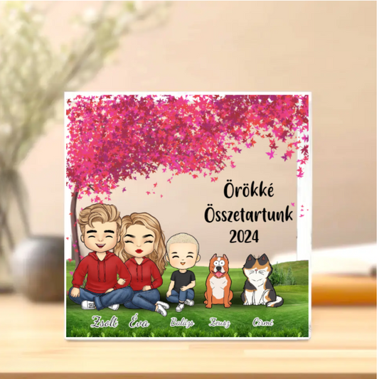 AKRIL CSODÁK ™ - PÁROS / CSALÁDOS EGYEDI SZEMÉLYRE SZABOTT AKRIL AJÁNDÉK